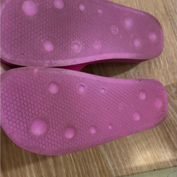Off-White Fucshia/pink slides size 39/womens 9 - Picture 7 of 10